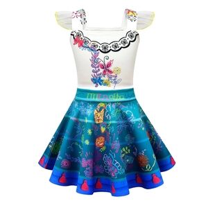 Girl's Encanto Mirabel Dress. Size 8